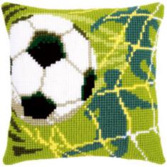 PN-0150043 Набір для вишивання хрестом (подушка) Vervaco Football "Футбол"