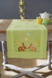 PN-0156711 Набір для вишивання хрестом (доріжка на стіл) Vervaco Easter Bunnies "Пасхальні зайці"