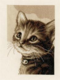 PN-0158081 Набор для вышивки крестом Vervaco Kitten "Котенок"