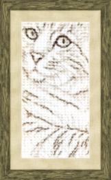 Набір для вишивання хрестиком Чарівна Мить Чарівна Мить М-246 "Портрет кота"