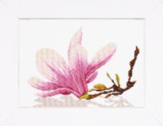 PN-0008162 Набор для вышивки крестом LanArte Magnolia Twig with Flower "Веточка магнолии"