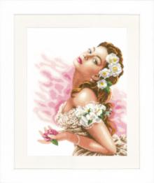 PN-0144530 Набір для вишивки хрестом LanArte Lady of the Camellias "Дама з камеліями"