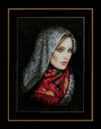 PN-0155033 Набір для вишивки хрестом LanArte Woman in Veil "Жінка у вуалі"