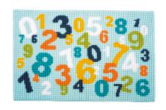 PN-0150971 Набір для вишивання хрестом (килимок) Vervaco Numbers "Числа"