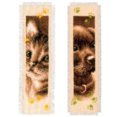 PN-0155362 Набір для вишивання хрестом Vervaco Закладка Cat and Dog "Кіт та пес"
