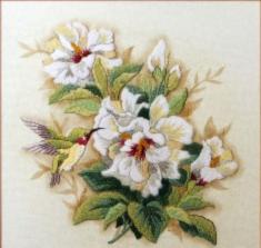 01544 Набір для вишивання гладдю DIMENSIONS Hibiscus Floral "Гібіскус"