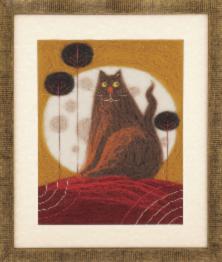 Набір для валяння картини Чарівна Мить В-213 Триптих "Жив-був кіт"