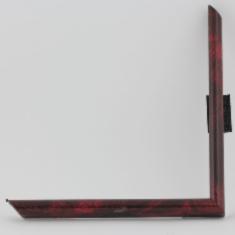 Рамка стандартная без стекла, цвет красный мрамор, размер 21х21 