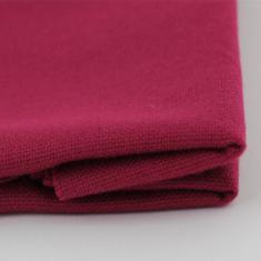 Ткань для вышивания ТПК-190-1 3/63 Оникс (домотканое полотно №30), бордо, 48%% хлопок,52%%п/э, 50х50см