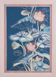 Набор для валяния картины Чарівна Мить В-218 Диптих "Цветение на воде"