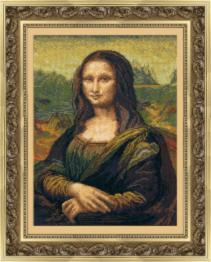 Набір для вишивання хрестиком Чарівна Мить №240 За мотивами Леонардо да Вінчі "Мона Ліза"