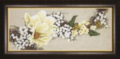 Набір для вишивання хрестиком Чарівна Мить М-301 "Білі квіти"
