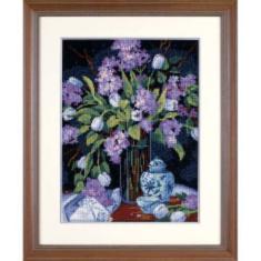 20067 Набір для вишивання (гобелен) DIMENSIONS Tulips & Lilacs "Тюльпани та бузок"