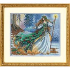 35173 Набір для вишивання хрестом DIMENSIONS Woodland Enchantress "Лісова чаклунка"