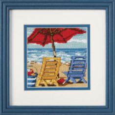 07223 Набір для вишивання (гобелен) DIMENSIONS Beach Chair Duo "Пляжний дует"