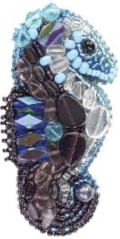 БП-198 Набір для виготовлення брошки Crystal Art "Морський коник"