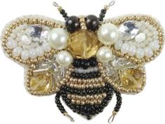 БП-221 Набір для виготовлення брошки Crystal Art "Бджілка"