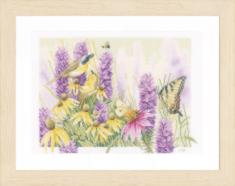 PN-0147541 Набір для вишивки хрестом LanArte Butterfly Bush and Echinacea "Метелик та ехінацея"