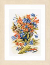 PN-0156103 Набір для вишивки хрестом LanArte Flower vase "Квіткова ваза"