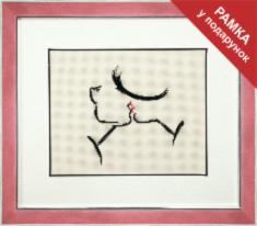 Набір для вишивання хрестиком Чарівна Мить М-194 "Поцілунок потайки" 