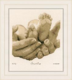 PN-0153837 Набір для вишивання хрестом Vervaco Baby feet "Дитячі ніжки"