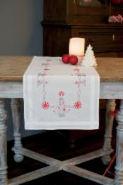 PN-0167023 Набір для вишивання хрестом (доріжка на стіл) Vervaco Christmas trees "Новорічні ялинки" 