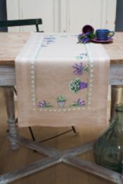PN-0165726 Набір для вишивання хрестом (доріжка на стіл) Vervaco Lavender "Лаванда"