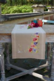PN-0167818 Набір для вишивання хрестом (доріжка на стіл) Vervaco Violets "Фіалки"