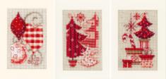 PN-0146572 Набір для вишивання хрестом (листівки) Vervaco Christmas motifs "Різдвяні мотиви"