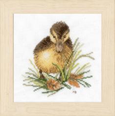 PN-0146975 Набір для вишивки хрестом LanArte Duckling I "Каченя I"