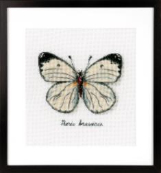 PN-0165233 Набір для вишивання хрестом Vervaco "Білий метелик"