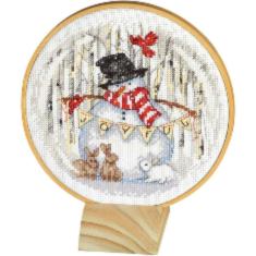 70-08979 Набор для вышивания крестом DIMENSIONS Joyful Snow Globe "Радостный снежный шар"