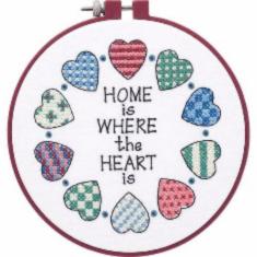 72408 Набор для вышивания крестом DIMENSIONS Home and Heart "Дом и сердце"