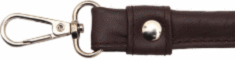 10832 Ручки для сумок кожані з карабіном Chocolate KnitPro