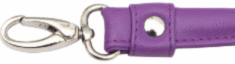 10892 Ручки для сумок (штучна шкіра) з карабіном Purple