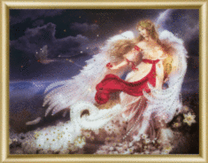 Набор картина стразами Чарівна Мить КС-069 "Фея нарциссов"