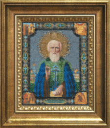 Набір для вишивання бісером Чарівна Мить Б-1024 "Ікона святого преподібного Сергія Радонежського"