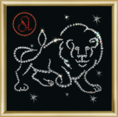 Набір картина стразами Чарівна Мить КС-015 "Знак зодиаку Лев"