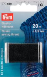 970010 Еластична нитка для шиття, 0,5 мм (чорна), Prym