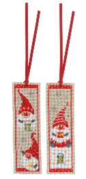 PN-0185073 Набір для вишивання хрестом (закладка) Vervaco Christmas gnomes