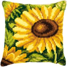 PN-0008620 Набір для вишивання хрестом (подушка) Vervaco Sunflower "Соняшник"
