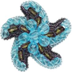 БП-199 Набор для изготовления броши Crystal Art "Звезда морей" 