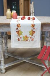 PN-0013311 Набір для вишивання хрестом (доріжка на стіл) Vervaco "Осіннє листя"