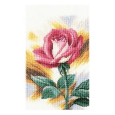 PN-0148258 Набір для вишивки хрестом LanArte Shy rose "Сором'язлива троянда"