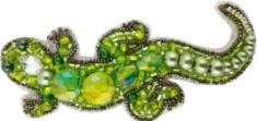 БП-227 Набір для виготовлення брошки Crystal Art "Ящірка"