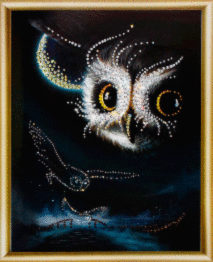 Набор картина стразами Чарівна Мить КС-042 "Ночной полет"