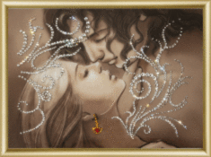Набір картина стразами Чарівна Мить КС-034 "Тремтливий поцілунок"