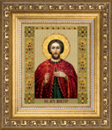 Набір картина стразами Чарівна Мить КС-121 "Ікона святого мученика Віктора"