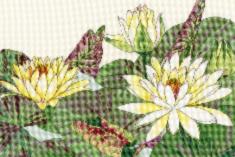 XBD12 Набор для вышивания крестом Water Lily Blooms "Водяная лилия цветет" Bothy Threads
