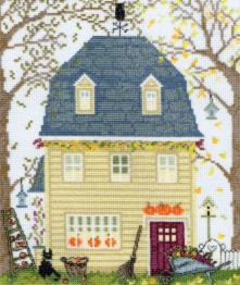XSS3 Набір для вишивання хрестом New England Homes: Fall "Будинки Нової Англії: Осінь"